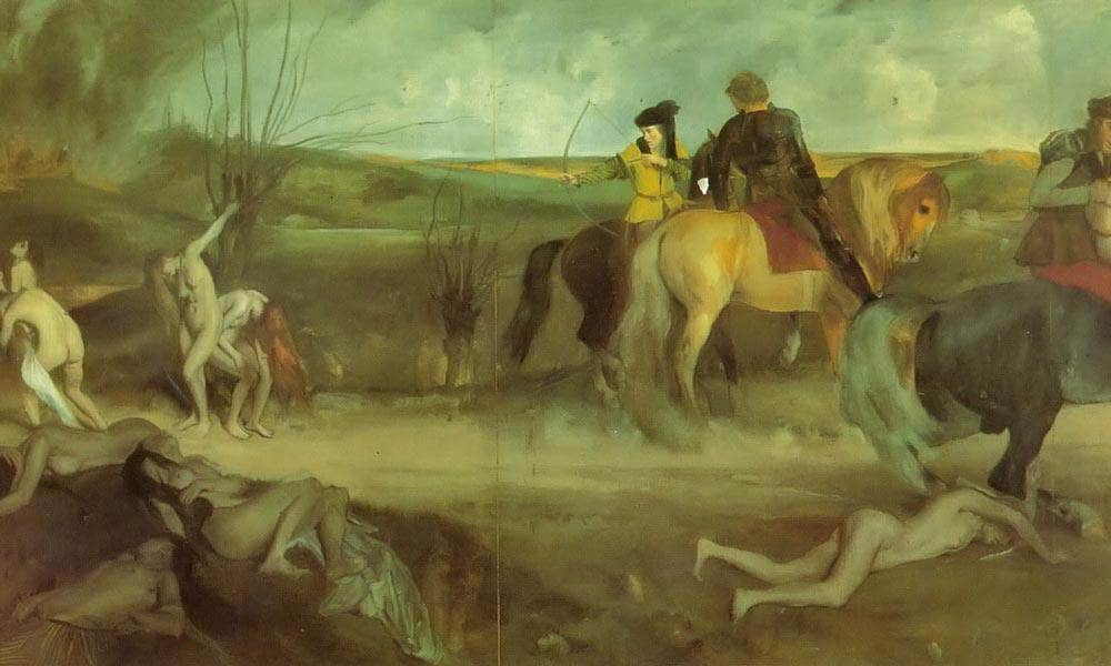 The Sufferings of the City of New Orleans By Edgar Degas Fine Art Print