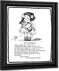 The Suffragette By Grace G Drayton Fine Art Print
