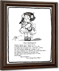 The Suffragette By Grace G Drayton Fine Art Print