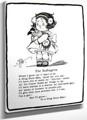 The Suffragette By Grace G Drayton Fine Art Print