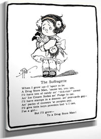 The Suffragette By Grace G Drayton Fine Art Print
