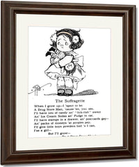 The Suffragette By Grace G Drayton Fine Art Print