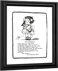 The Suffragette By Grace G Drayton Fine Art Print