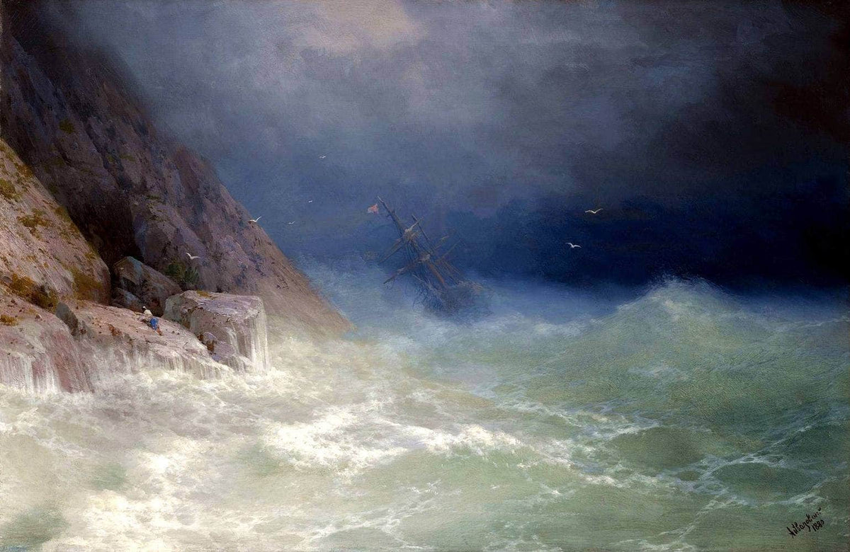 The Survivor Painting Ivan Aivazovsky Canvas Art Fine Art Print