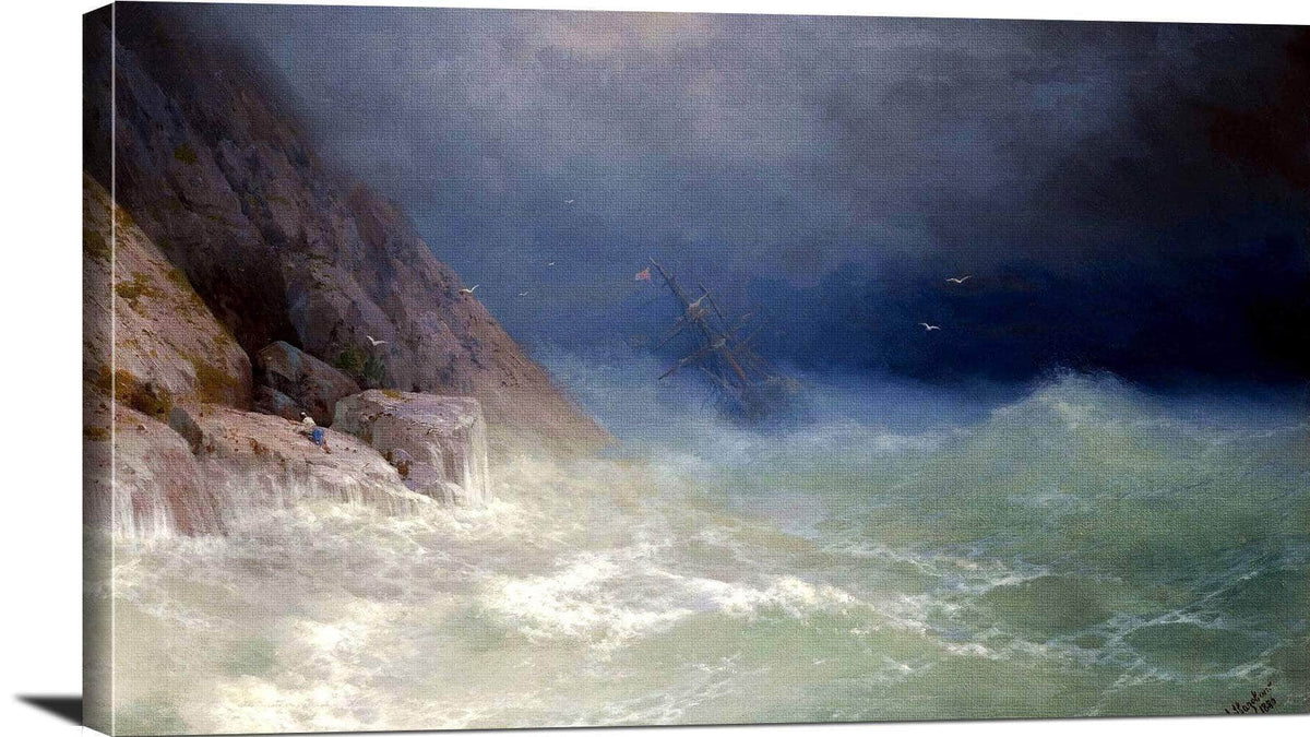 The Survivor Painting Ivan Aivazovsky Canvas Art Fine Art Print