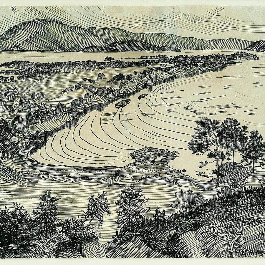 The Svanøy Bay (Also Known As Svanøybukten) 1 By Nicolai Astrup Fine Art Print