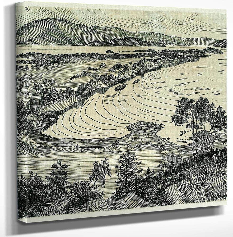 The Svanøy Bay (Also Known As Svanøybukten) 1 By Nicolai Astrup Fine Art Print