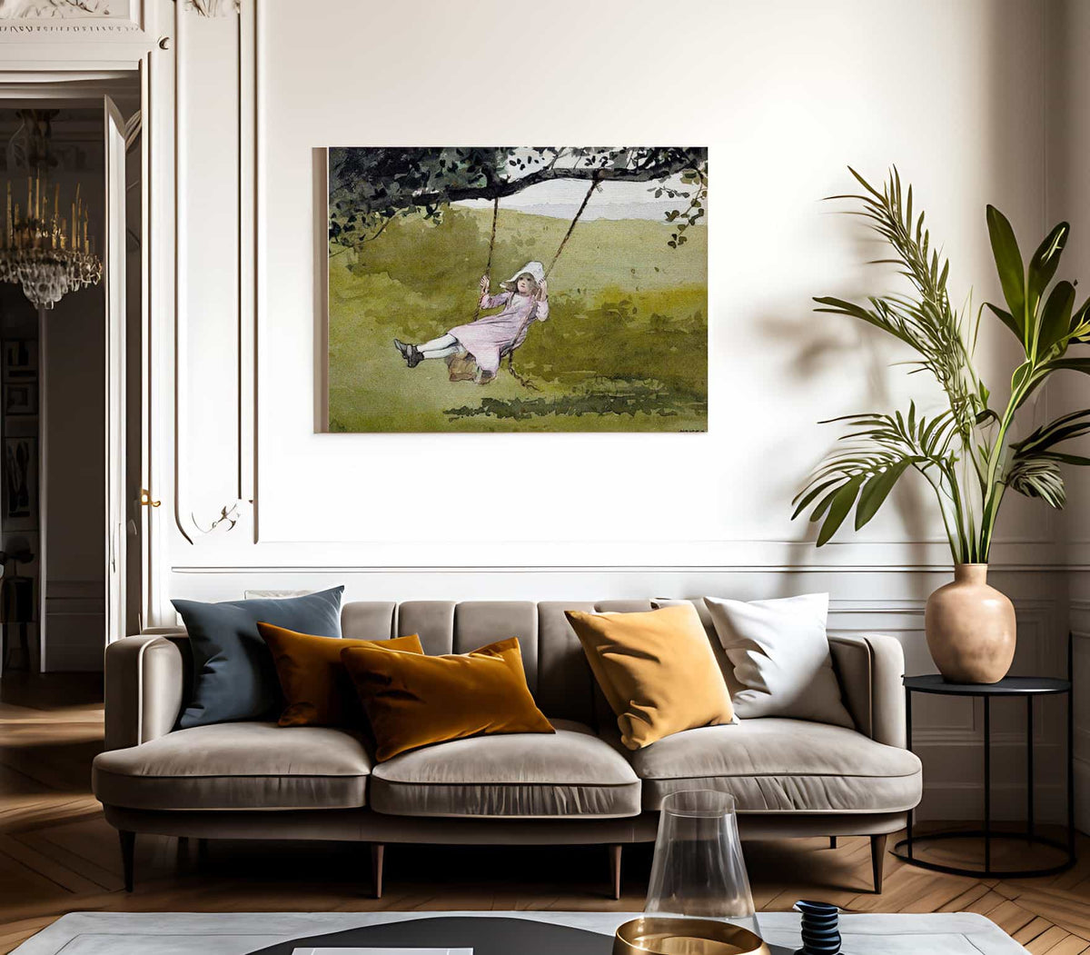 The Swing By Winslow Homer Fine Art Print