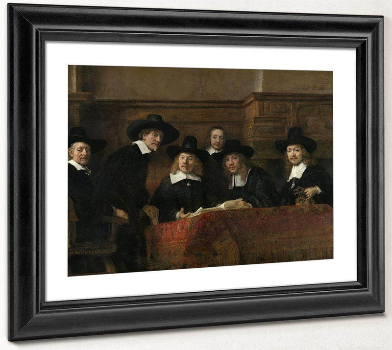The Syndics  The Sampling Officials (Wardens) Of The Amsterdam Drapers By Rembrandt Fine Art Print