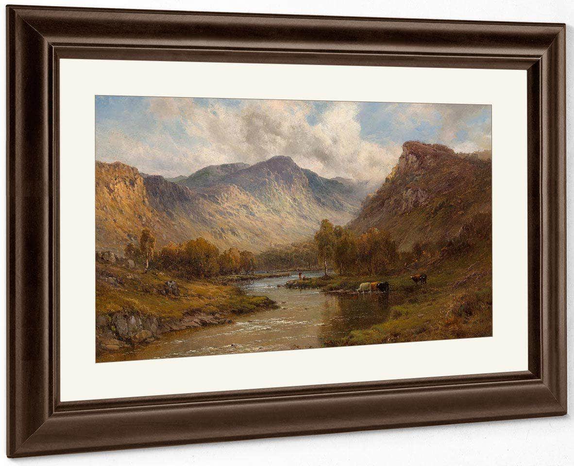 The Tay Near Dunkeld Scotland By Alfred De Breanski Fine Art Print