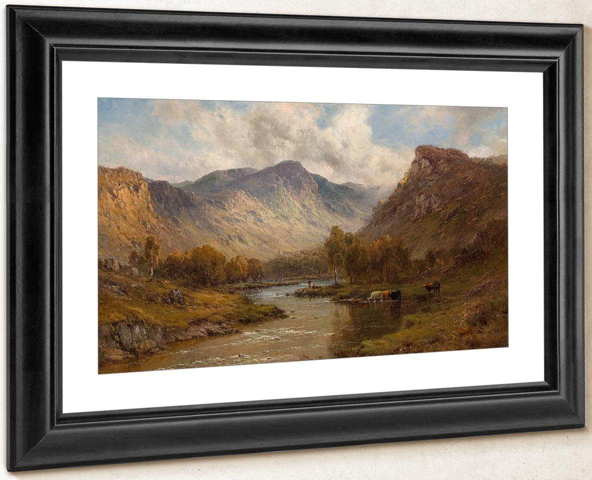 The Tay Near Dunkeld Scotland By Alfred De Breanski Fine Art Print
