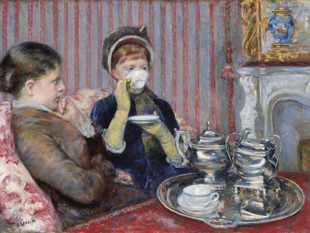 The Tea By Cassatt Mary Fine Art Print