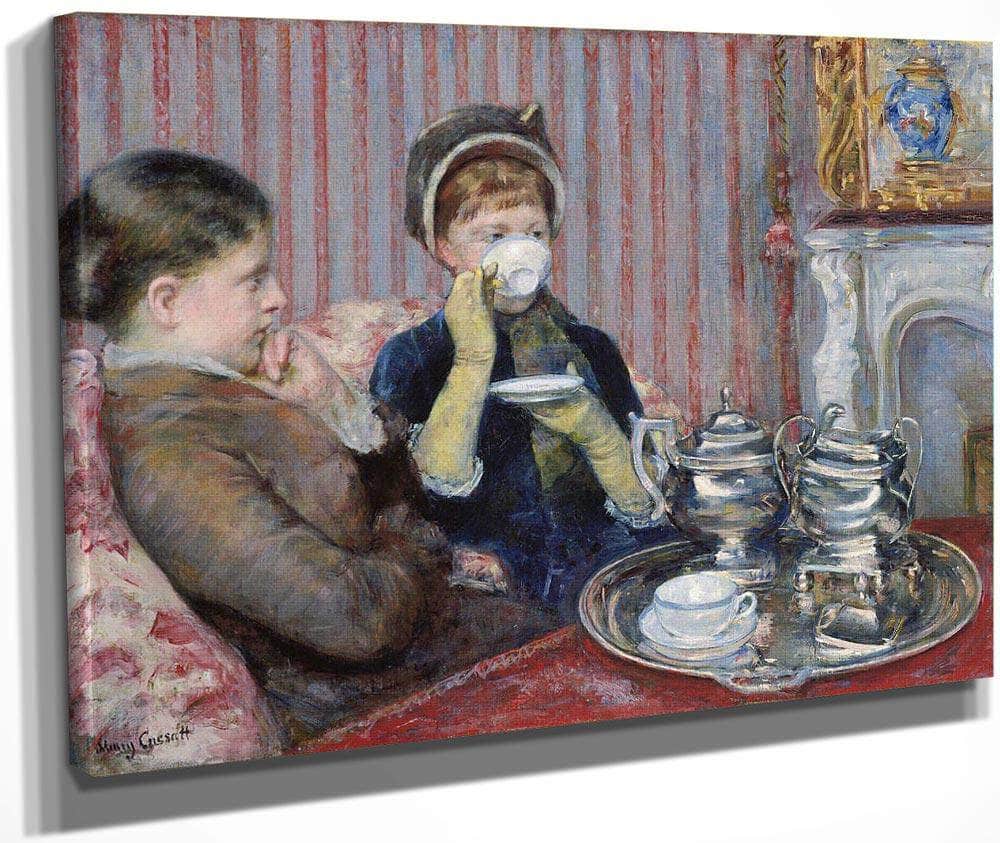 The Tea By Cassatt Mary Fine Art Print