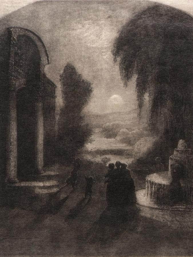 The Temple Of The Mind By Albert Pinkhamryder Fine Art Print