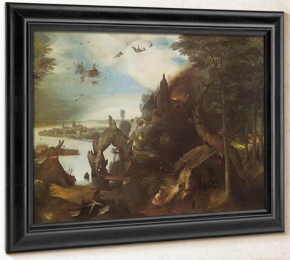 The Temptation Of St By Pieter Bruegel Fine Art Print