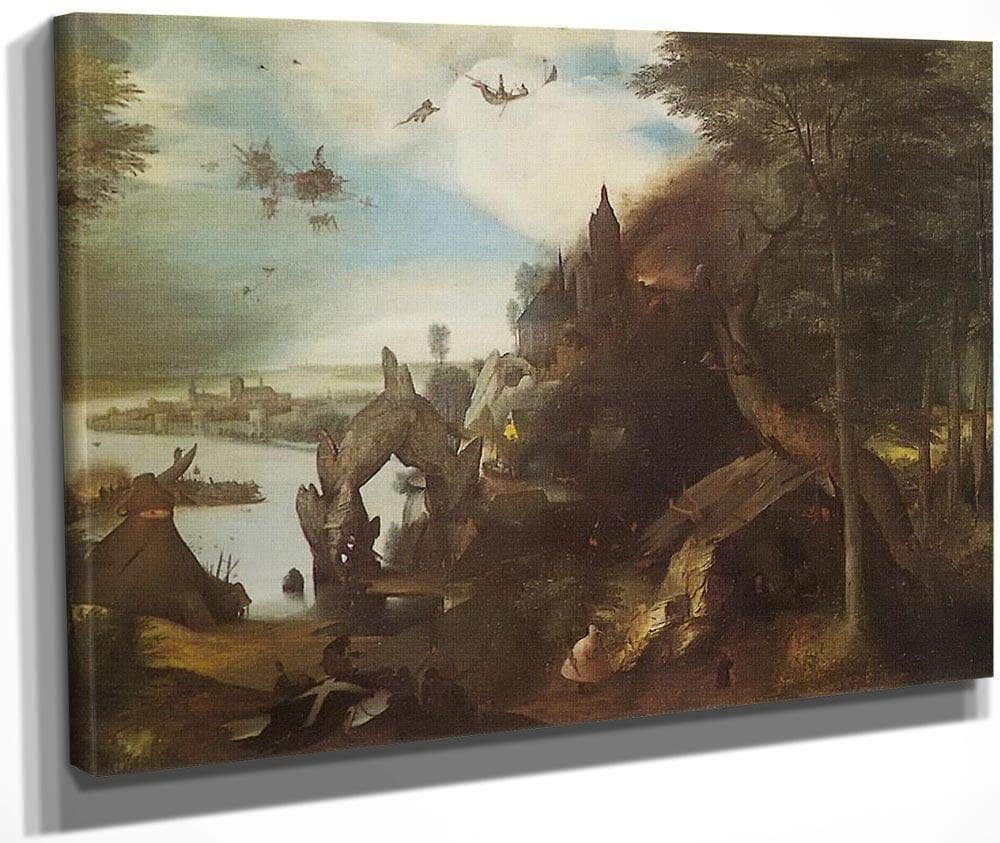 The Temptation Of St By Pieter Bruegel Fine Art Print