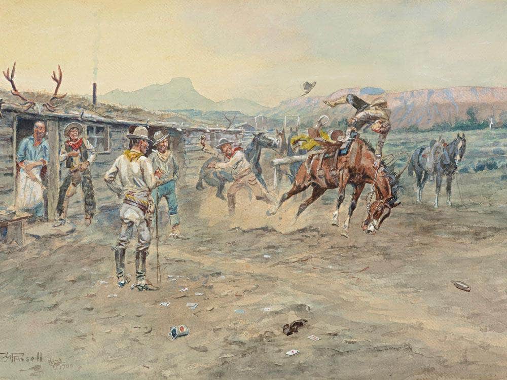 The Tenderfoot By Charles Marion Russell Fine Art Print