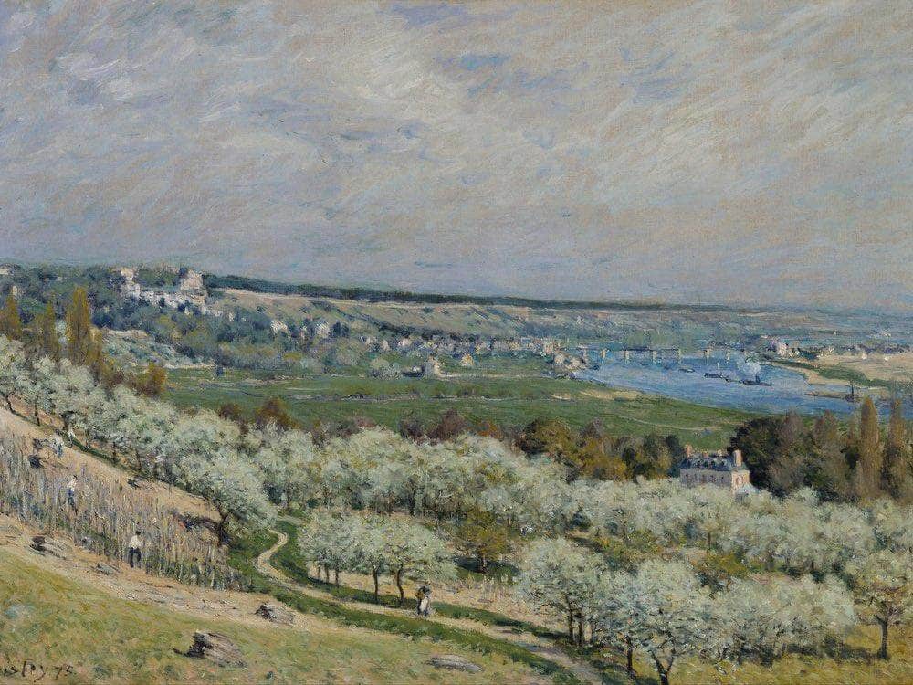 The Terrace At Saint Germain Spring 1875 By Alfred Sisley Fine Art Print