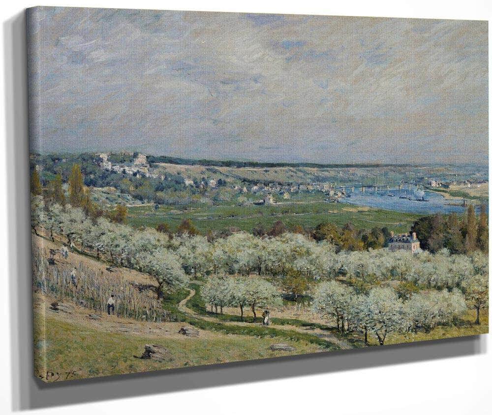 The Terrace At Saint Germain Spring 1875 By Alfred Sisley Fine Art Print