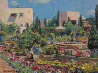 The Terrace, Samarkand Hotel, Santa Barbara, 1928 By Colin Campbell Cooper Fine Art Print