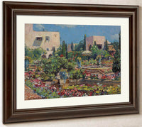 The Terrace, Samarkand Hotel, Santa Barbara, 1928 By Colin Campbell Cooper Fine Art Print