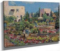 The Terrace, Samarkand Hotel, Santa Barbara, 1928 By Colin Campbell Cooper Fine Art Print