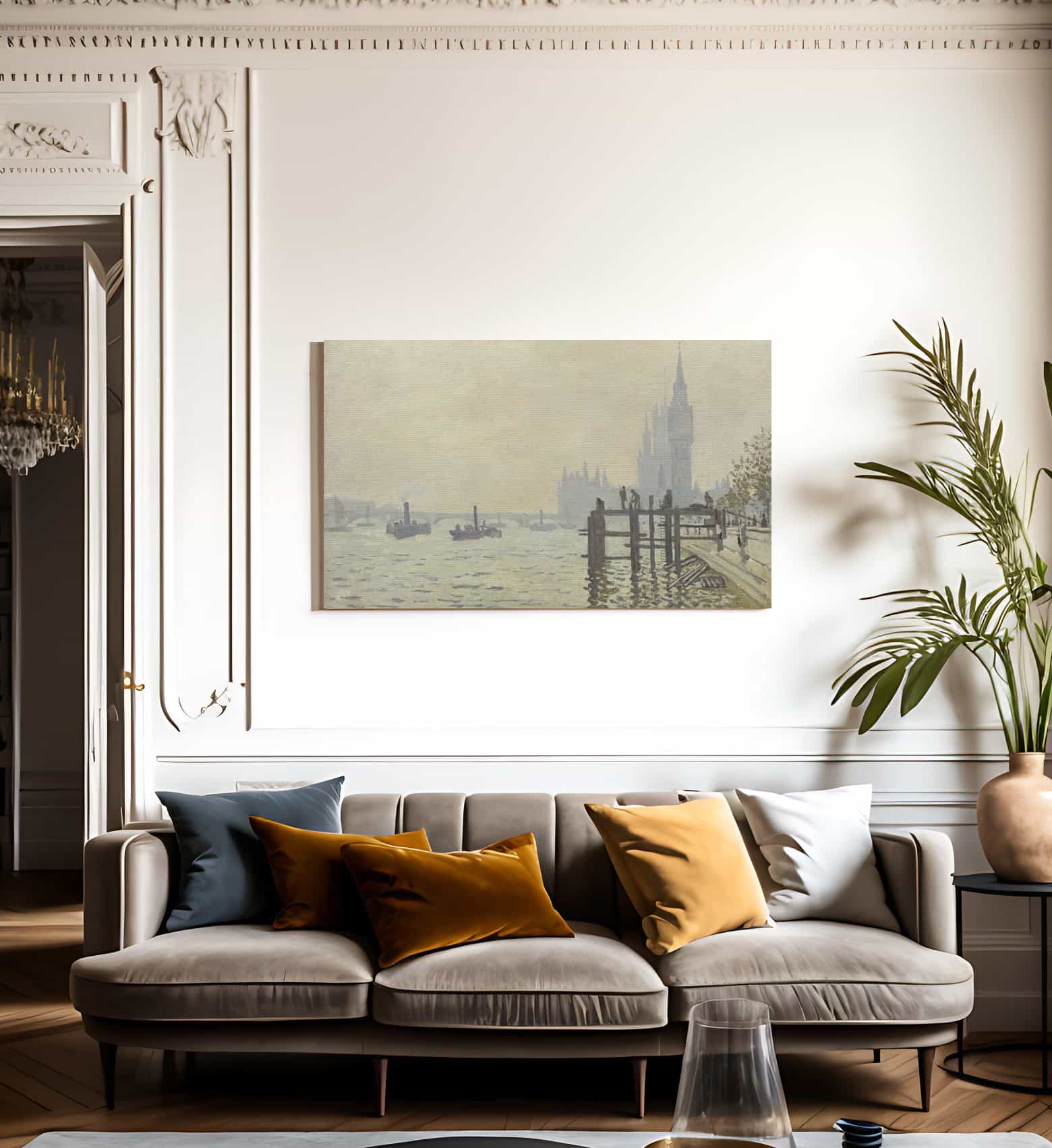The Thames Below Westminster By Claude Monet Fine Art Print