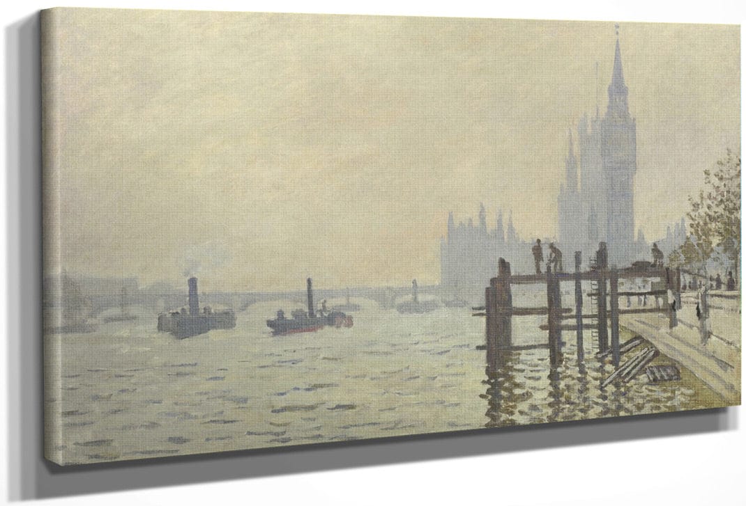 The Thames Below Westminster By Claude Monet Fine Art Print
