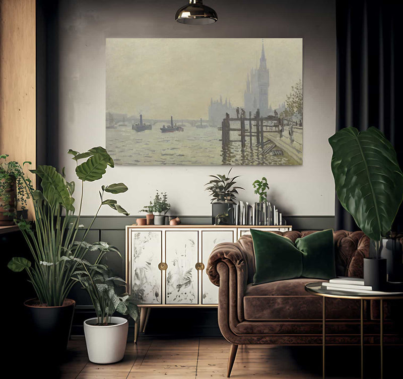 The Thames Below Westminster By Claude Monet Fine Art Print