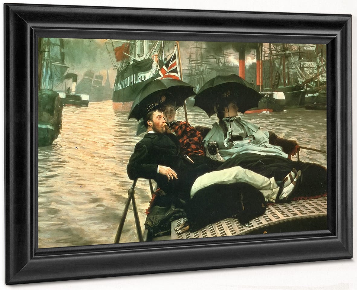 The Thames By James Tissot Fine Art Print