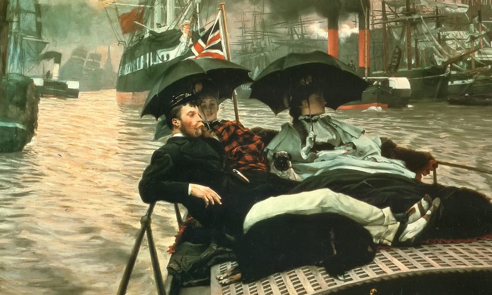 The Thames By James Tissot Fine Art Print