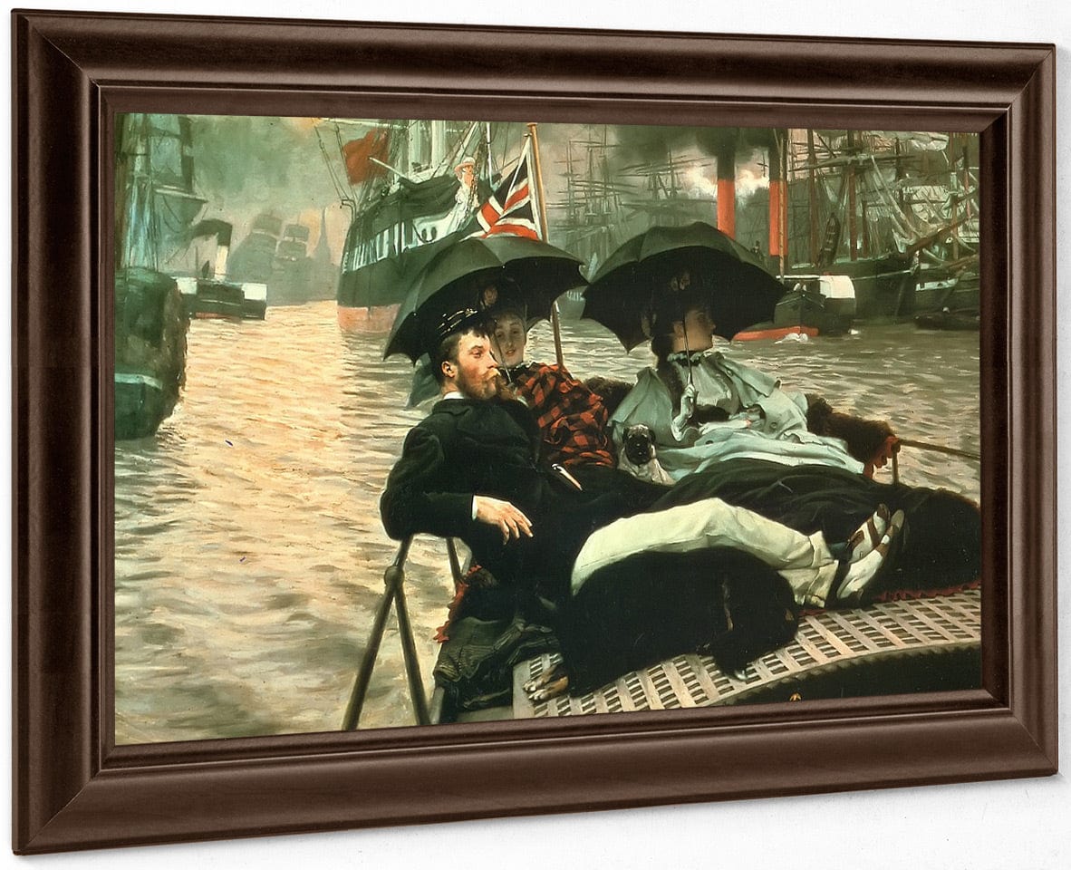 The Thames By James Tissot Fine Art Print
