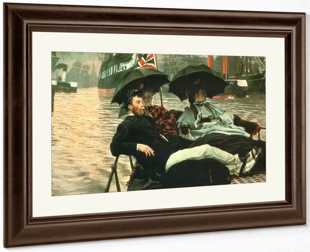 The Thames By James Tissot Fine Art Print