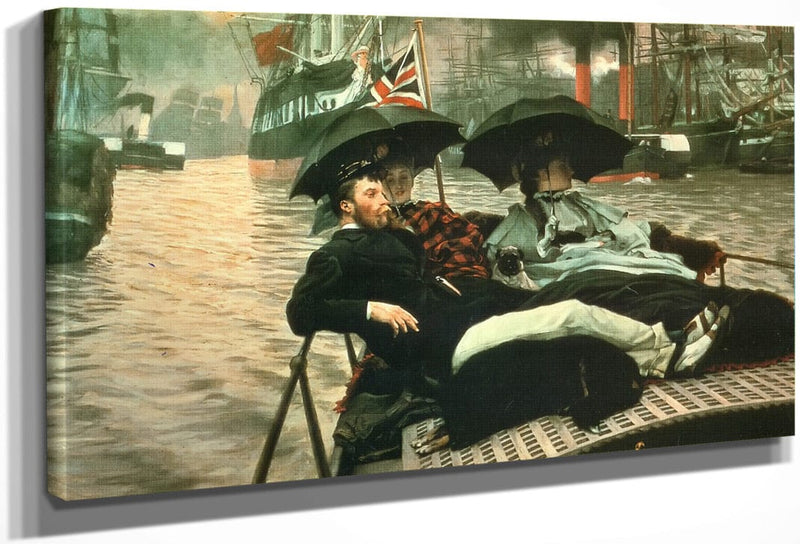 The Thames By James Tissot Fine Art Print