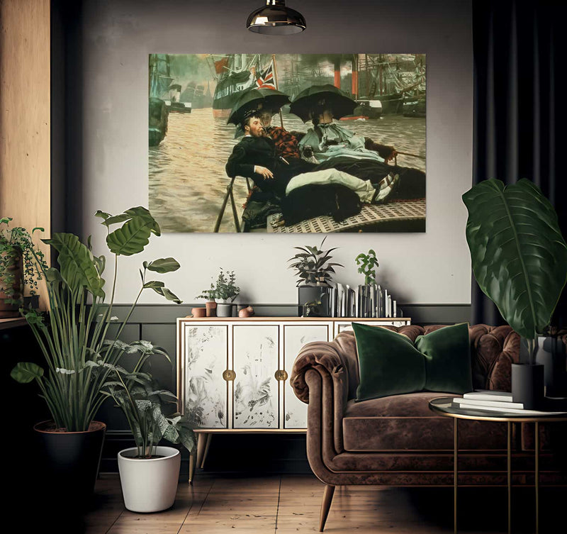 The Thames By James Tissot Fine Art Print