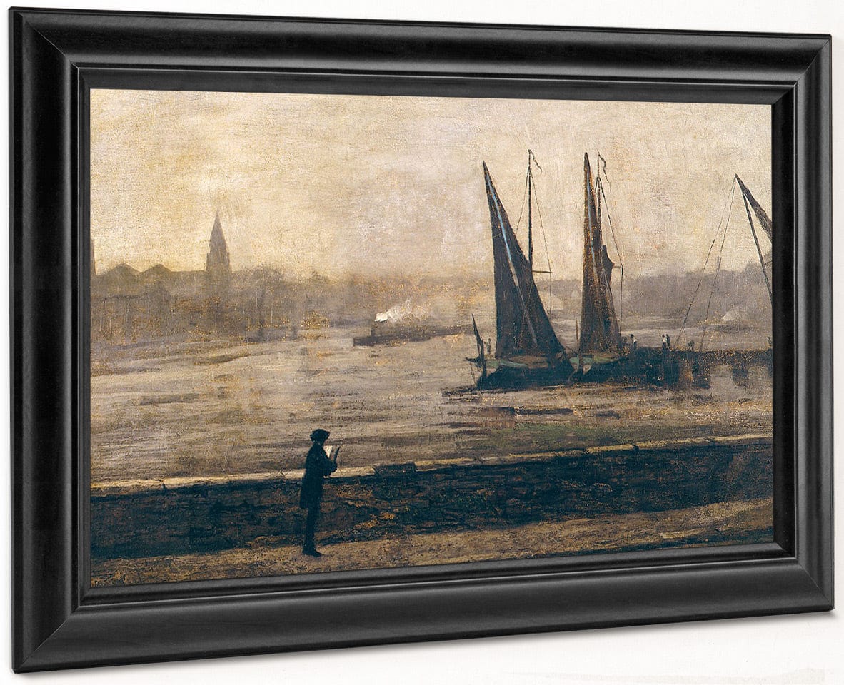 The Thames From Battersea Bridge By James McNeill Whistler Fine Art Print