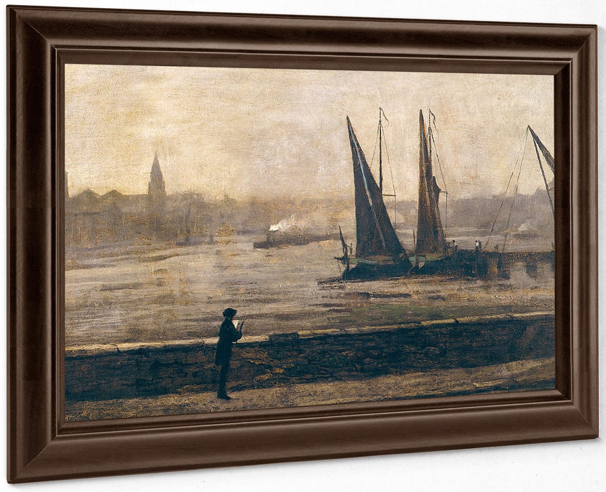 The Thames From Battersea Bridge By James McNeill Whistler Fine Art Print