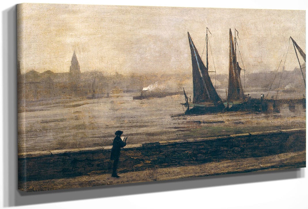 The Thames From Battersea Bridge By James McNeill Whistler Fine Art Print