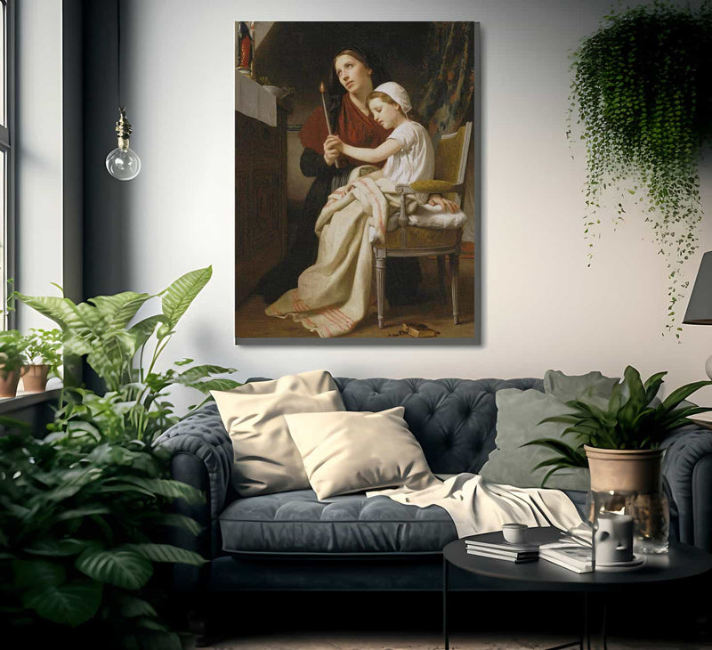 The Thank Offering By  Bouguereau Adolphe William Fine Art Print