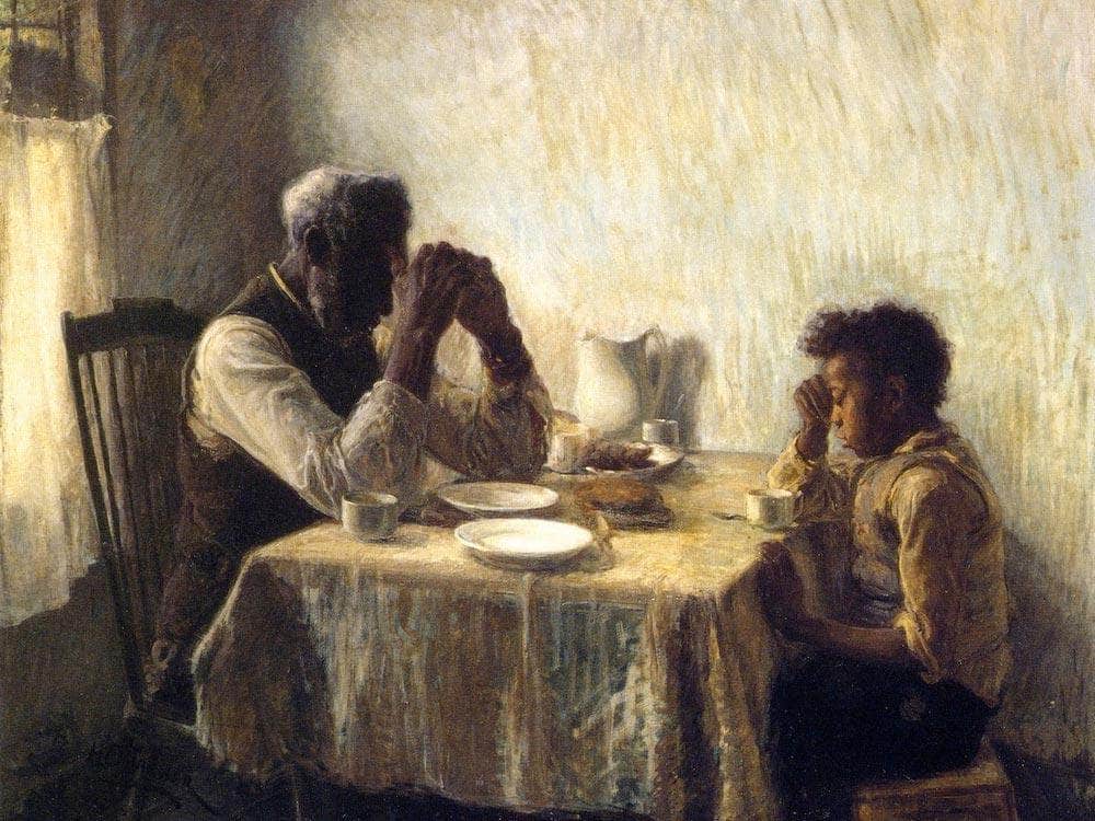 The Thankful Poor By Henry Ossawa Tanner Fine Art Print