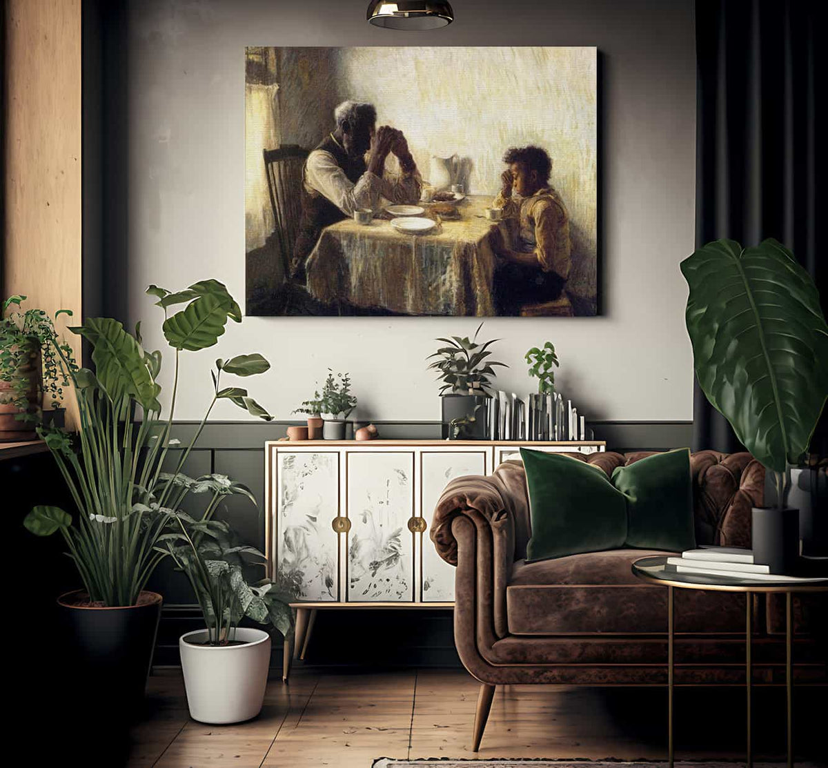 The Thankful Poor By Henry Ossawa Tanner Fine Art Print