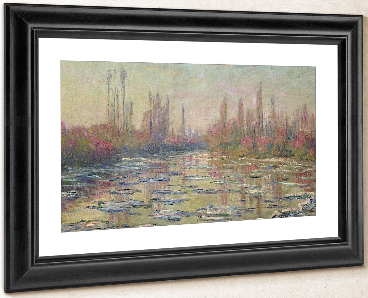 The Thaw On The Seine, Near Vetheuil By Claude Monet Fine Art Print
