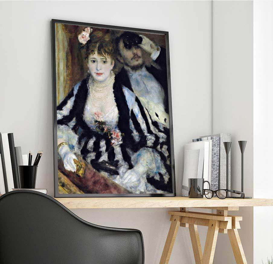 The Theater Box La Loge Painting Auguste Renoir Canvas Art Fine Art Print