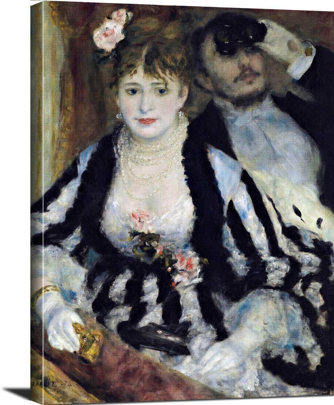 The Theater Box La Loge Painting Auguste Renoir Canvas Art Fine Art Print