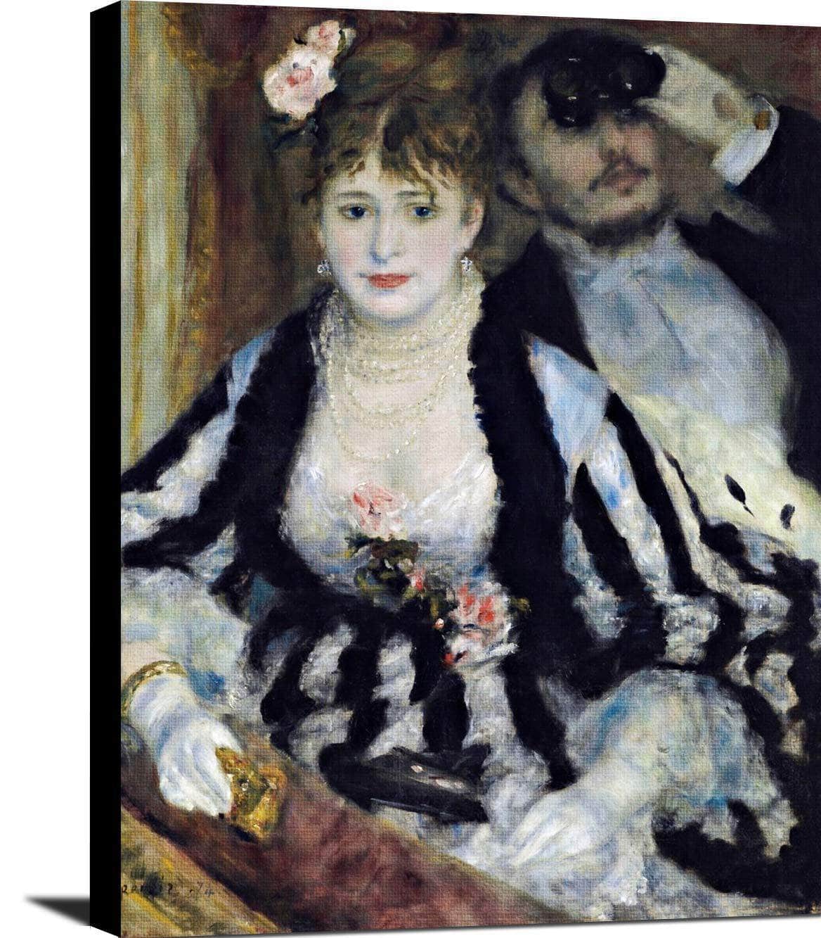 The Theater Box La Loge Painting Auguste Renoir Canvas Art Fine Art Print
