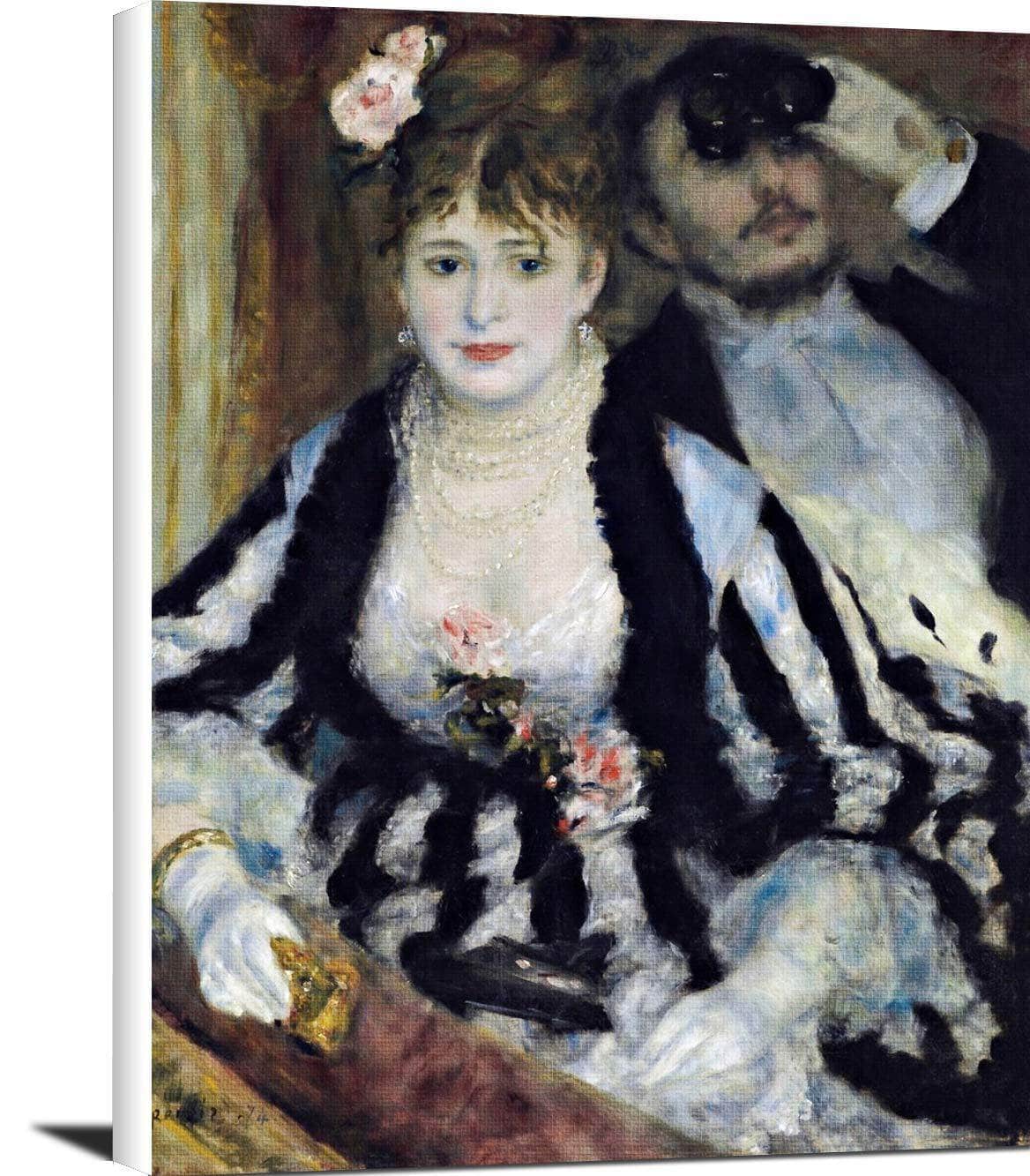 The Theater Box La Loge Painting Auguste Renoir Canvas Art Fine Art Print