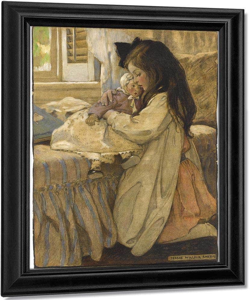 The Then Lover By Jessie Willcox Smith Fine Art Print