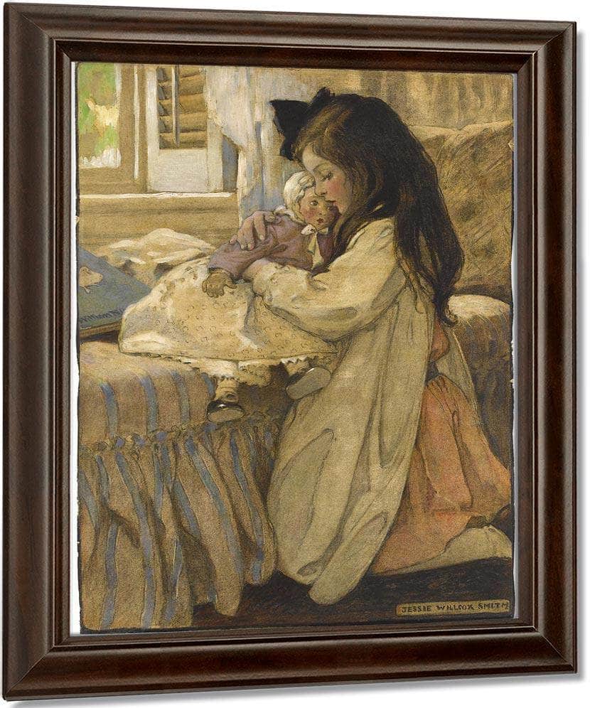 The Then Lover By Jessie Willcox Smith Fine Art Print