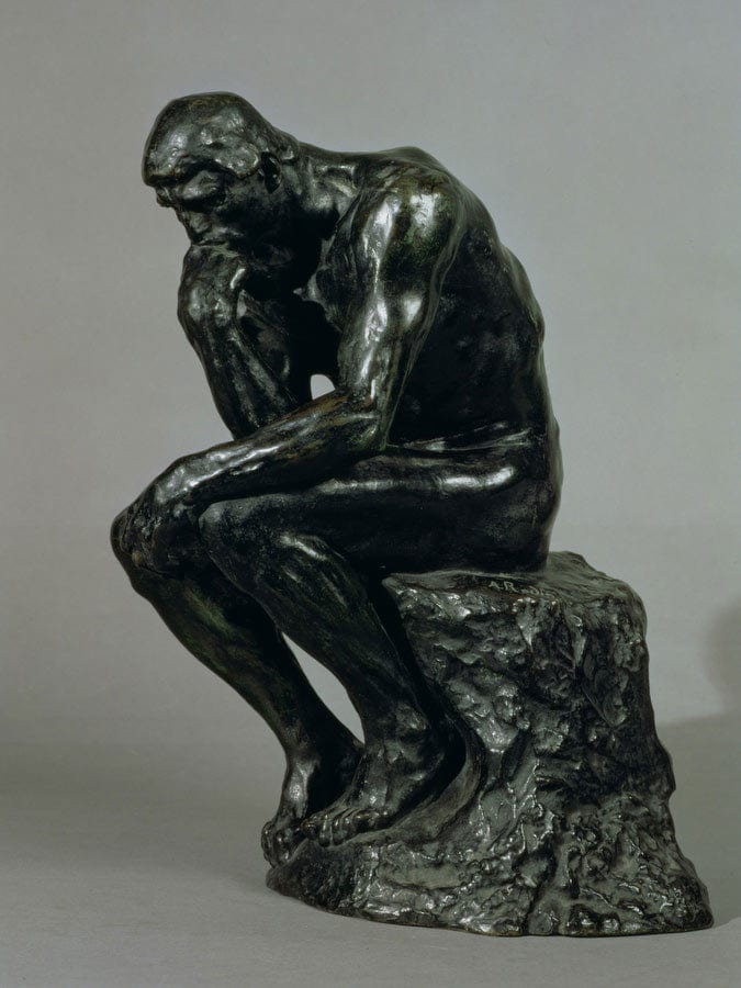 The Thinker (Le Penseur) By Francois Auguste Rene Rodin Fine Art Print
