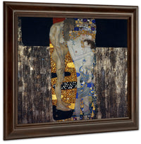 The Three Ages Of Woman 1905 Art Nouveau 180X180Cm Galleria Nazionale Darte Moderna Rome By Gustav Klimt Fine Art Print
